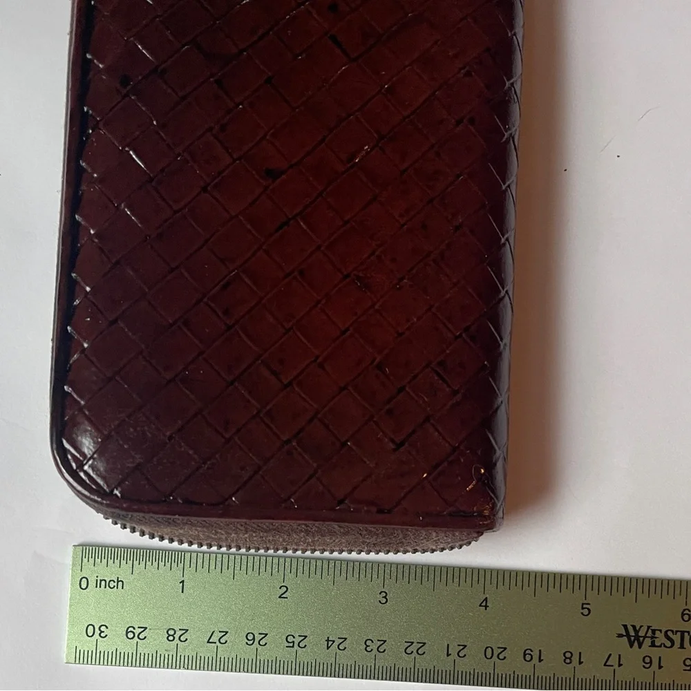 SOLD ❌ Bottega Veneta long wallet repainted rustic project leather brown - Picture 13 of 13